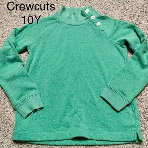 Crewcuts Green Button Sweatshirt